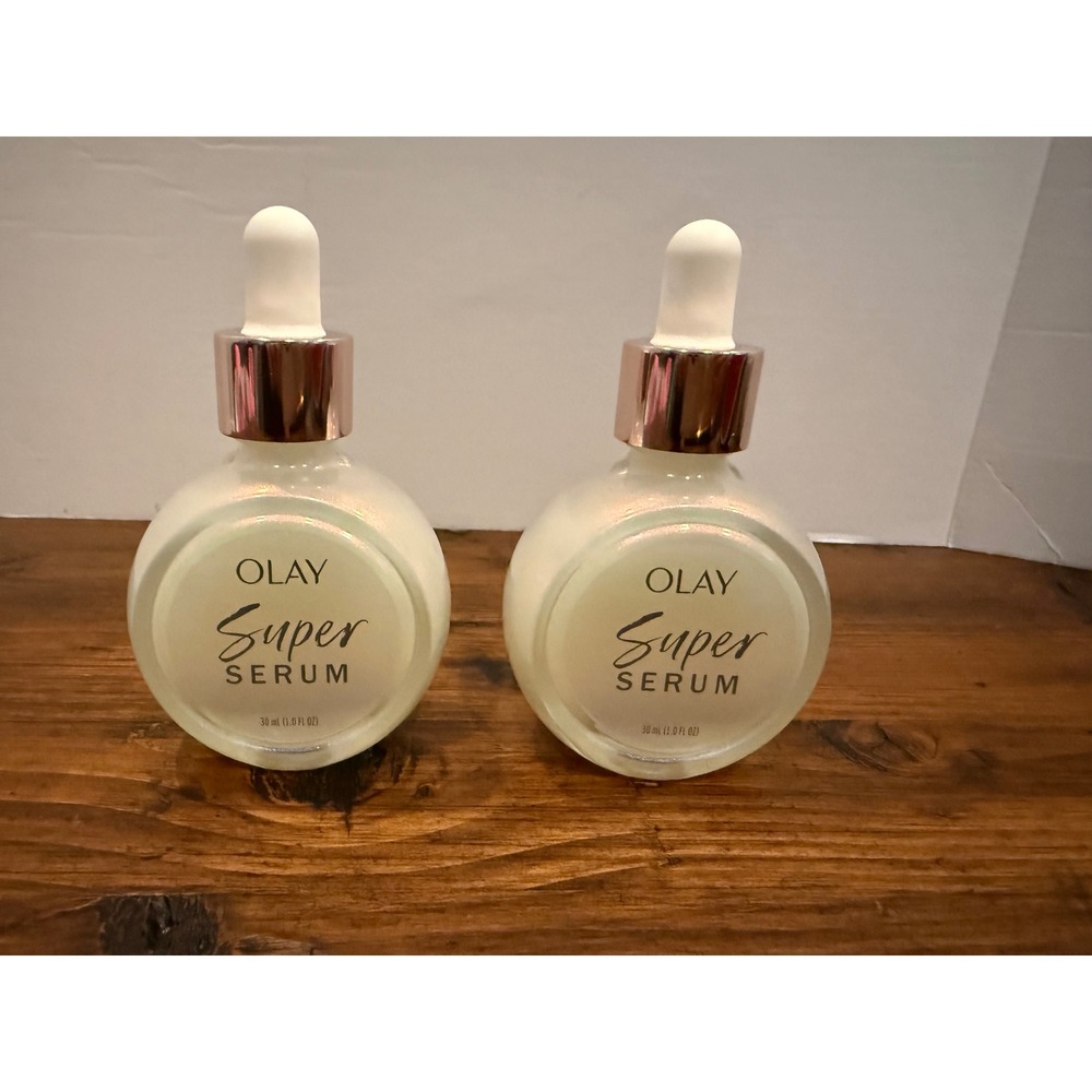 Olay Super Serum 5-in-1 Facial Treatment Niacinamide & AHA 1.0 oz Lot of 2 New